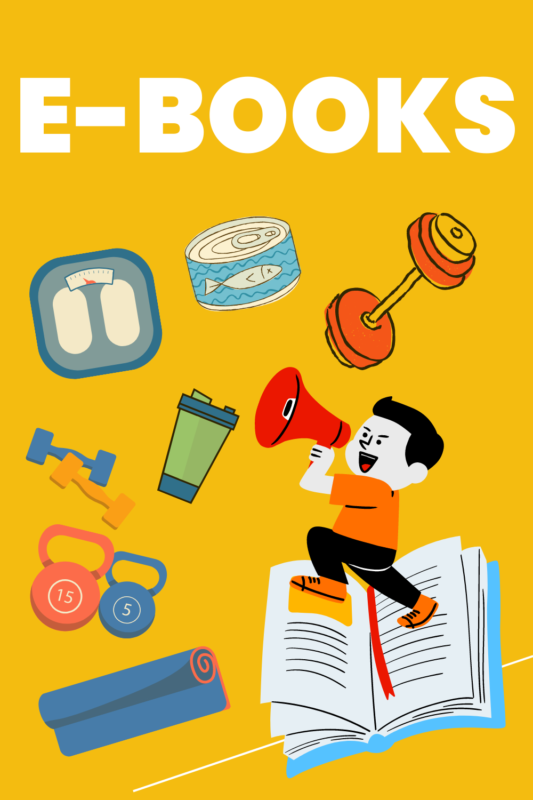 غلاف تصميم توضيحي لقسم الكتب الإلكترونية (E-Books)